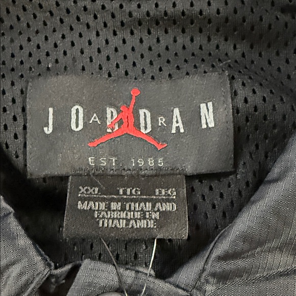 AIR JORDAN LEGACY AJ 4 COACHES JACKET - BLACK/WHITE/WHITE Size XXL / 2XL - Picture 6 of 7